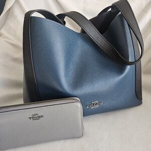 Coach colorblock purse and matching wallet